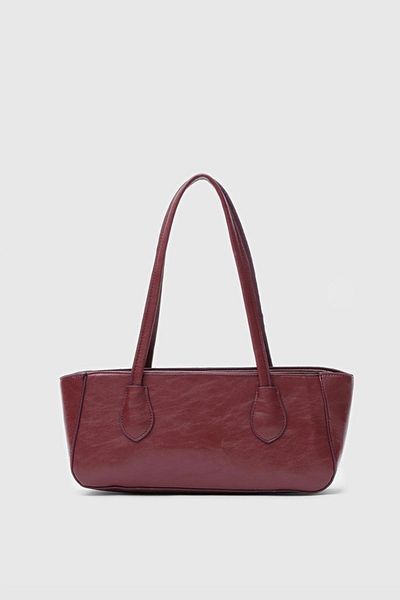 Shule Bags Τσάντα Lea Baguette Claret Red