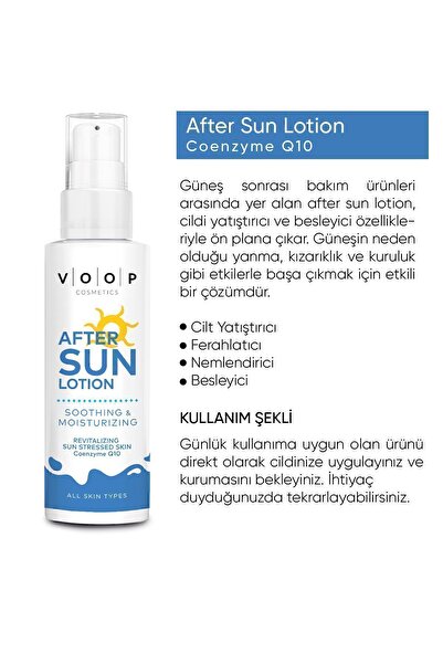 VOOP After Sun Lotion | Güneş Sonrası Losyon - 150 ml (COENZYME Q10)