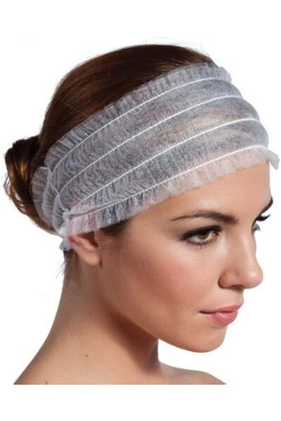 LA PERLA TECH 25 قطعة من عصابة الرأس للاستخدام مرة واحدة غير منسوجة، عصابة رأس للوجه في المنتجعات الصحية