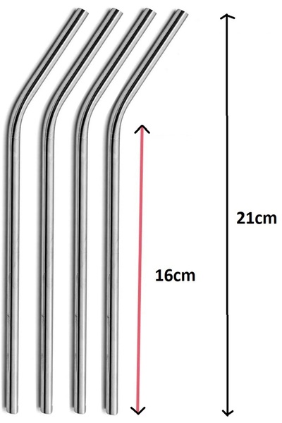 Seçkin Trend Stainless Steel Straw Set 5 Pieces