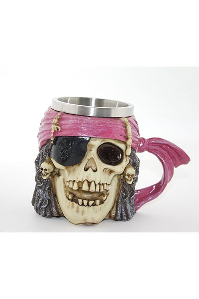 BulutRetail Stainless Steel Pirate Mug Cup