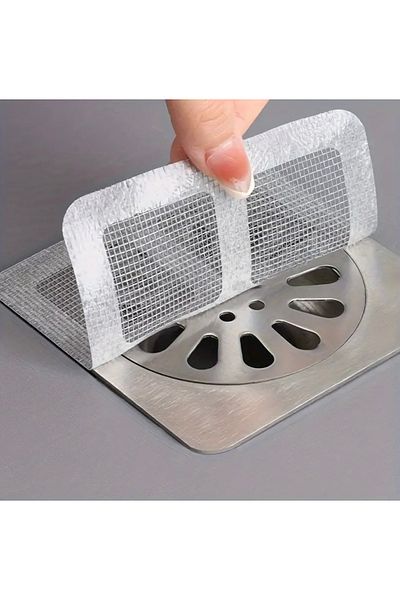 Home 2-Pack Self-Adhesive Drain Filter Clogging and Anti-Hair