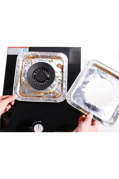 YerliÇöpPoşeti Foil Stove Protector 10 Pack