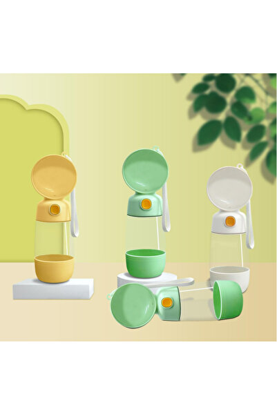 Romingo زجاجة مياه محمولة مع وعاء طعام للحيوانات الأليفة