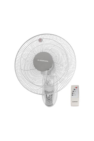 Olsenmark 16" Wall Fan With Remote Cooler , 3 Speed Setting Omf1702
