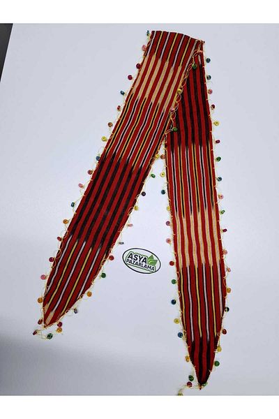 ASYA PAZARLAMA Black Sea Wooden Beaded Keşan, Scarf, Shawl, Scarf, Hair Band, Bandana, Pus