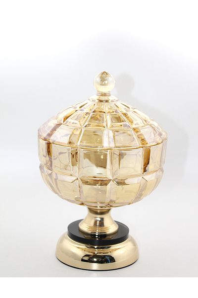BulutRetail Glass sugar bowl with lid model 2