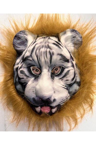Mu Art Brown Haired Toothed Tiger Mask Mega Plush No 25