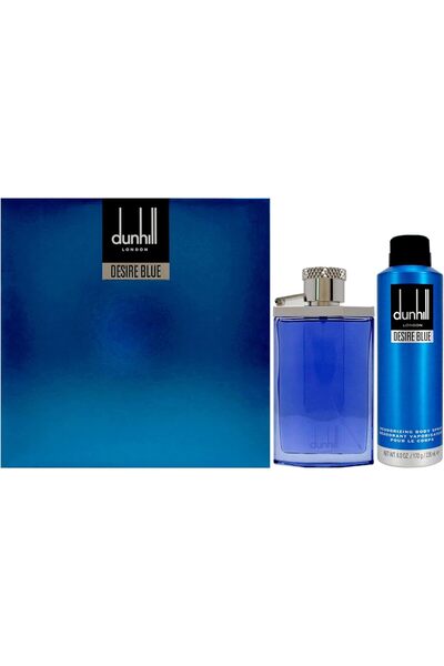 Dunhill Alfred Desire Blue for Men - 2 Pc Gift Set 3.4oz EDT Spray, 6.0oz Deodorant Spray