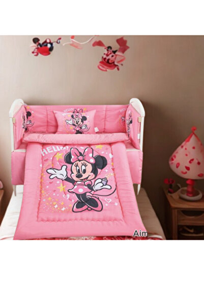 smart home Baby Bed Sheet Set, Bumper Sheet Set of 5 with Natural Cotton Filling