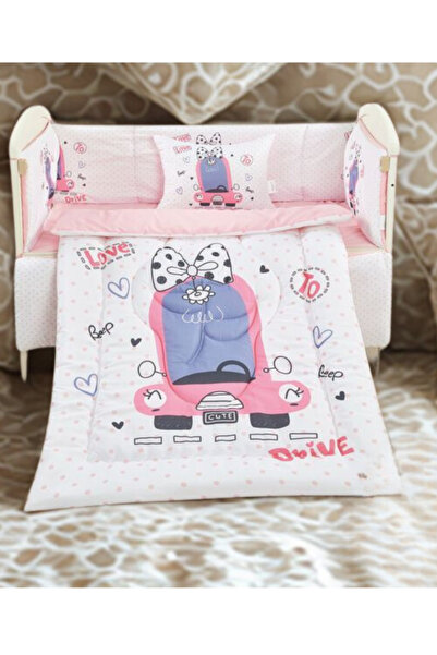 smart home Baby Bed Sheet Set, Bumper Sheet Set of 5 with Natural Cotton Filling