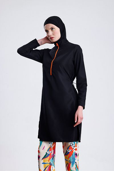 medipek Gürtel mit Reißverschluss, Water Trade Girdling, Stoffmuster, wasserabweisend, mit Basic-Lycra-Hose