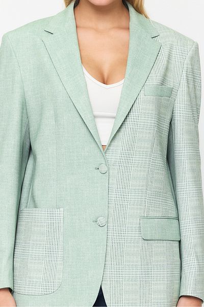 Ted Davıd Double Button Closure Pocket Detailed Blazer Jacket