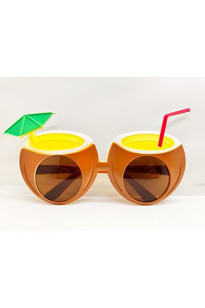 BulutRetail Coconut Design Hello Summer Party Glasses