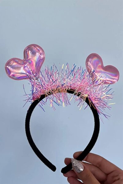 TakıDolabı Coroană pentru copii de culoare roz cu detaliu de ciucuri în formă...