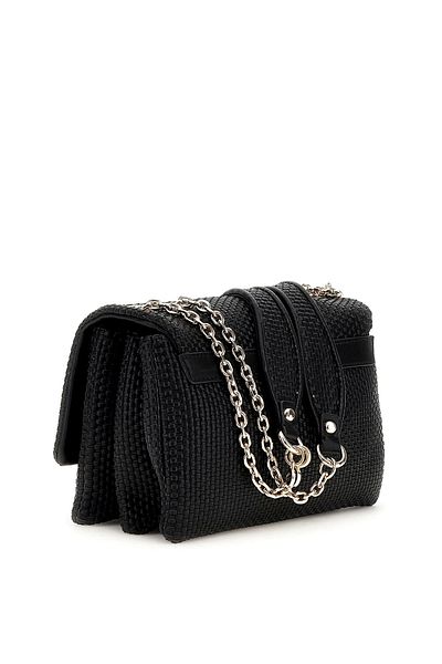 Guess Phaedra Convertible Xbody Flap Women's Black Crossbody Bag Hwwg9638210-Bla