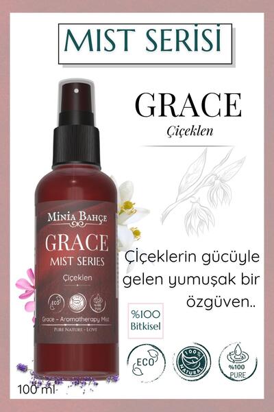 Minia Bahçe Bitki ve Sanat Atölyesi GRACE Mist Gül Hidrosolü ve Yaseminli Kad...