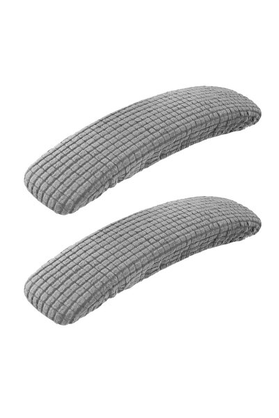 Choice Light Grey 1 Pair Office Chair-Arm Cover Dustproof Stretchable Stain R...