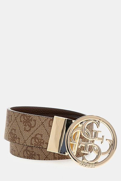 Guess Noelle Adj & Rev Pant Belt H35 Curea maro pentru femei Bw9166p4235-ltl