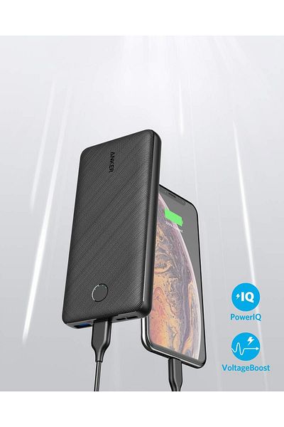 Anker Power Bank, Powercore Essential 20000mah Portable Charger With Poweriq Technology And Usb-c A1268h12