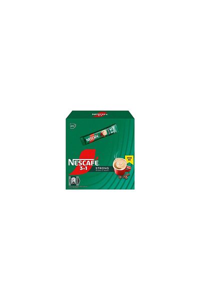 Nescafe Káva solubila Nescafe 3v1 Strong, 24 plicuri x 15g