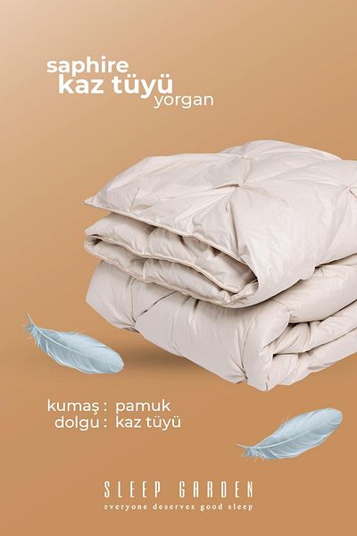 Sleep Garden Goose down Quilt Double Jute Linen Bag (195X215)