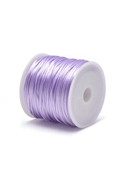 Choice خيط من النايلون بنمط ذيل الفأر من الساتان أرجواني فاتح، بطول 1.5 مم، ب...