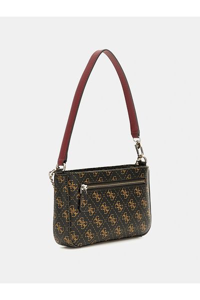 Guess Noelle Mini Top Zip Shoulder Dámská Hnědá Mini taška Hwql7879720-bro