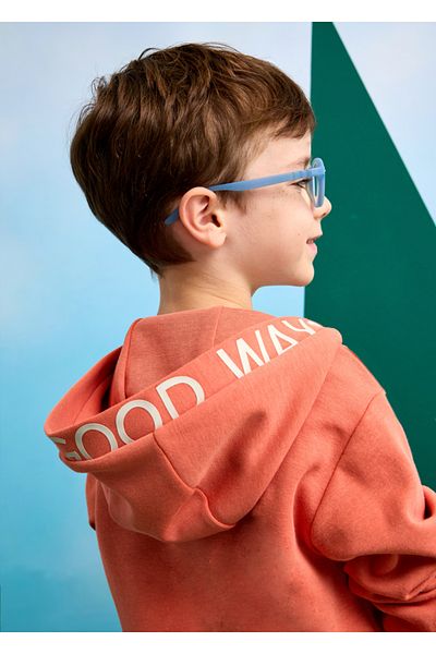 MAYORAL Mioral Orange Zippered Cardigan for Ages 04-10