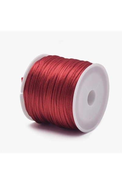 Choice 1.5 مم 22 متراً، حبل من النايلون بلون أحمر نبيذي بطول 1.5 مم، مناسب لل...