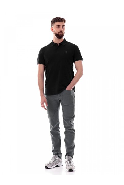 Timberland Ανδρικό μπλουζάκι πόλο σε καφέ χρώμα