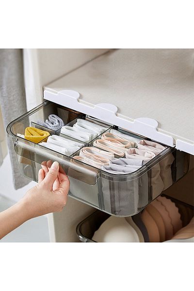 Generic Foldable Closet Drawer Organizer Storage Box for Clothes, Underwear & Accessories