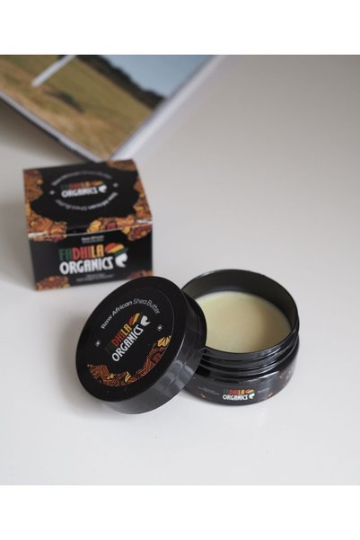 FADHILA ORGANICS زبدة الشيا الخام الطبيعية والنقية 100% - ترطيب مكثف - 50 غرام