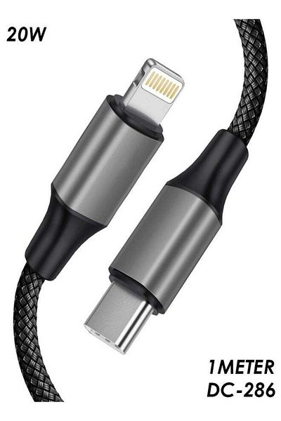 EZRA USB C to Lightning Cable PD 20W, Fast Charging & Flexible and Durable, DC-286, 1 Meter