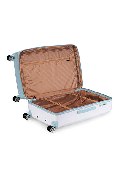 Dkny BOLD Hardside Trolley Bag with 4 Spinner Wheels, ABS+PC Case Luggage with TSA Lock