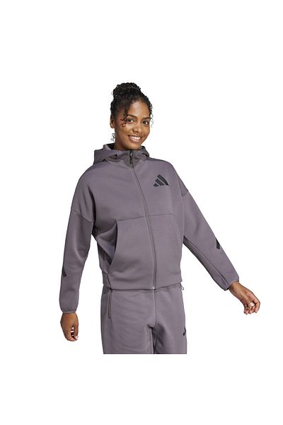 adidas W Z.N.E. Fz Tracksuit Top Gray Jd5985