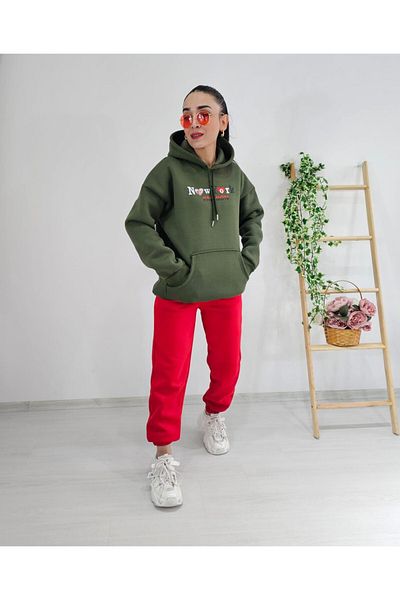6 butik altı üstü butik Σετ αθλητικής φόρμας με κουκούλα NY 3 Thread Kangaroo Pocket