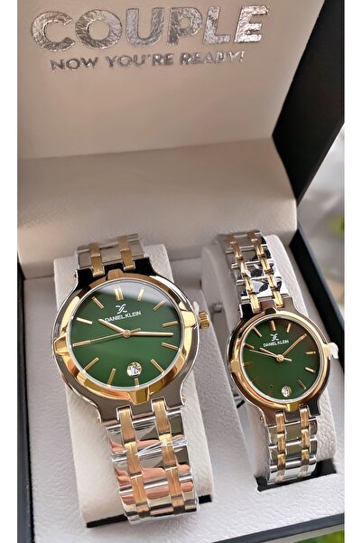 Daniel Klein Couple Watch Set for Valentine's Day - with Steel Band and Bracelet Gift in Special Box