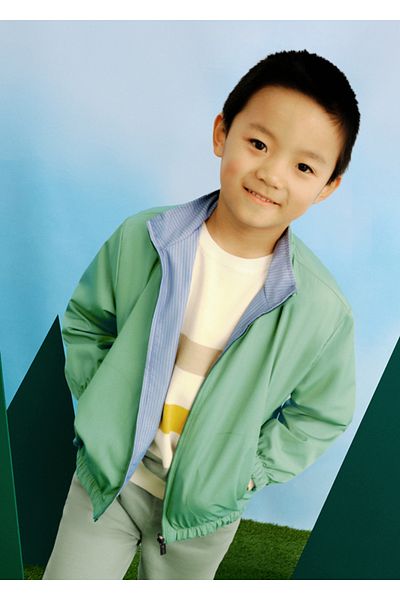 MAYORAL 04-10 Years Rasi Moyerla Two-Way Windbreaker - Green