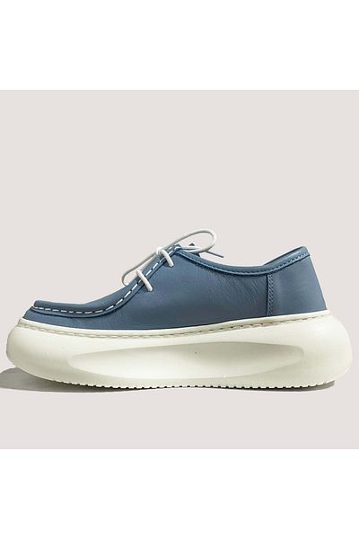 Mammamia 7035 Women's Leather Casual Shoes - A.Blue - 40