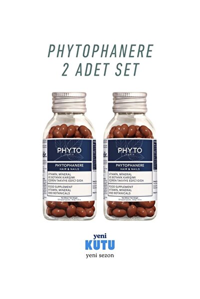 Phyto Phytophanere Saç ve Tırnaklar İçin Takviye Edici Gıda | 2 ADET SET Yeni SEZON DS