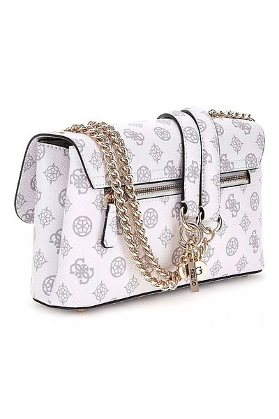 Guess Women's White Eco Erica Convertible Flap Crossbody