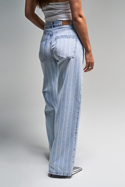 its basic Γυναικείο 100% βαμβακερό τζιν Jean Line Χρώμα κουκούτσι 3% Ψηλή μέση