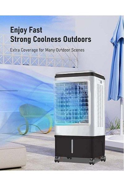 REFURA Desert Air Cooler 20L Capacity 80W White RE-709