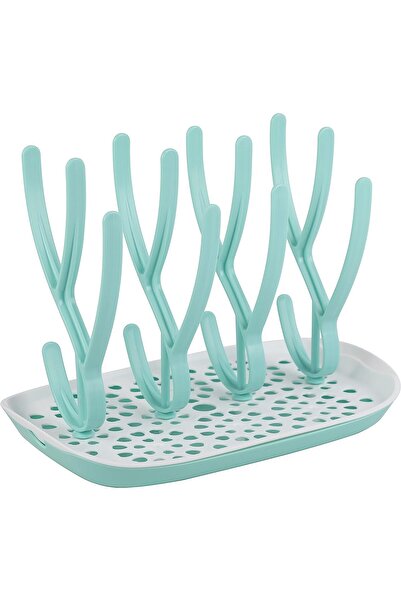 Paporich رف تجفيف زجاجات الأطفال مع صينية تنقيط، سعة عالية (أخضر)