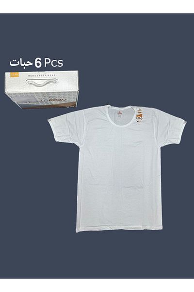 Lorans Lorenzo Men's 100% Cotton Undershirts, 6 Pack