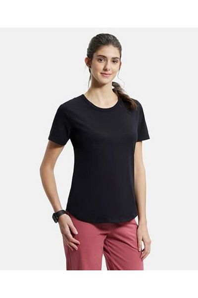 JOCKEY Atheisure-Womens T-Shirts AW88-0105-BLACK