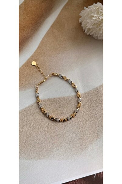 KAD COLLECTION سوار مجوهرات مزدوج اللون موديل دوريكا