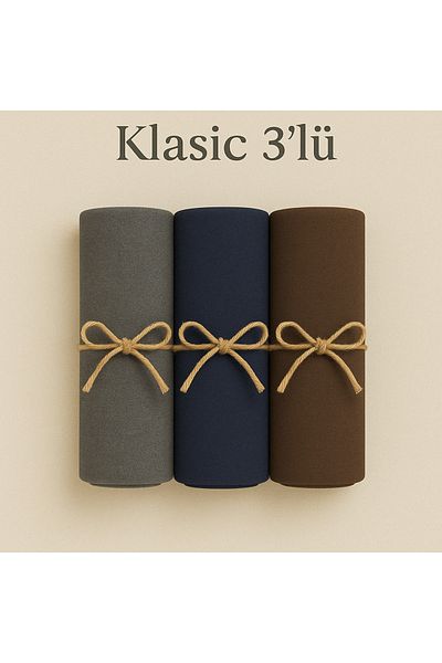 mim eşarp Χτενισμένο Βαμβακερό Σάλι Classic Σετ 3 τεμ