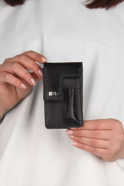 Fiyaka Genuine Leather Cigarette Cologne - Black (Ar-005)